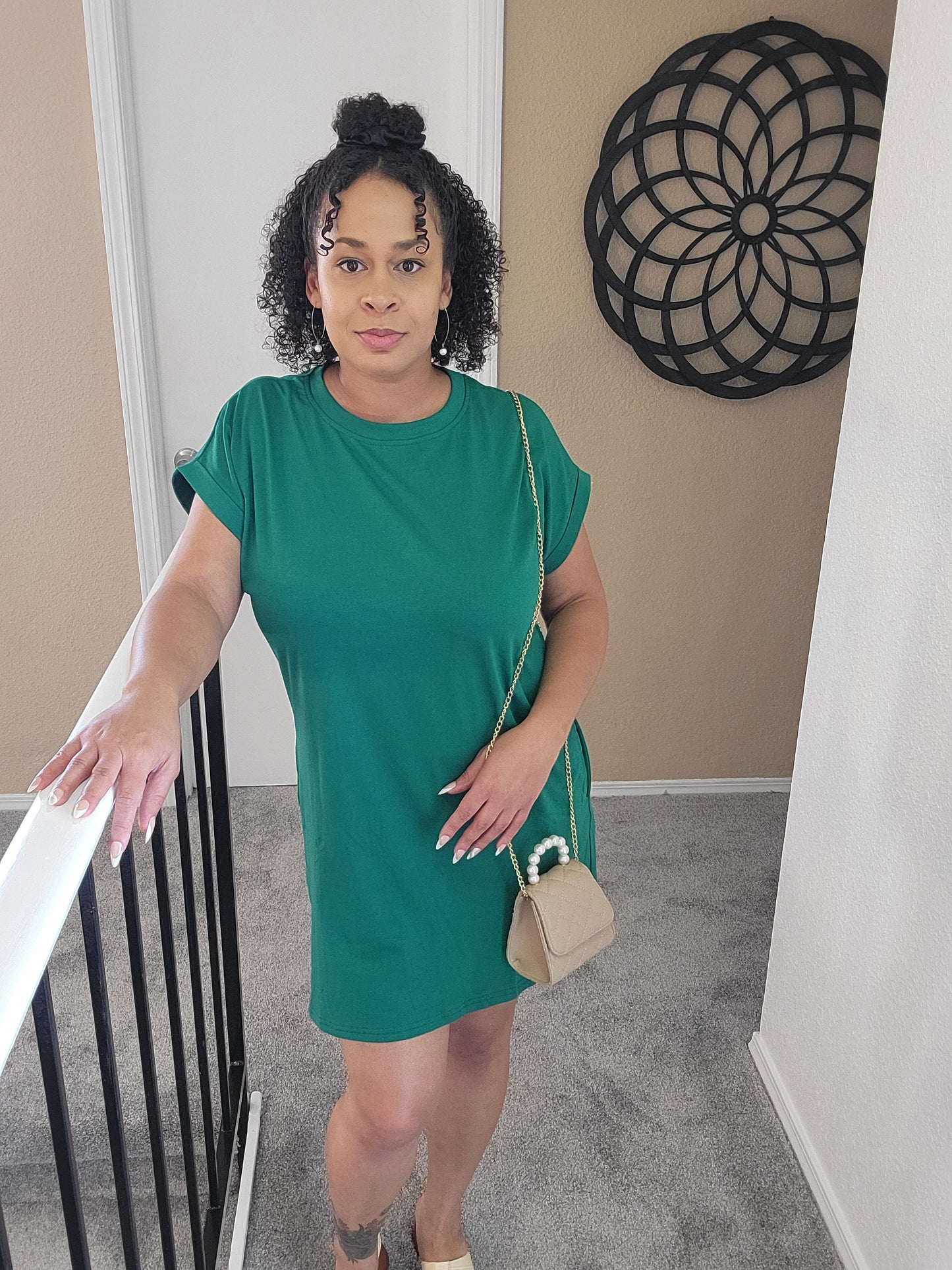 Pocketed T-Shirt Dress