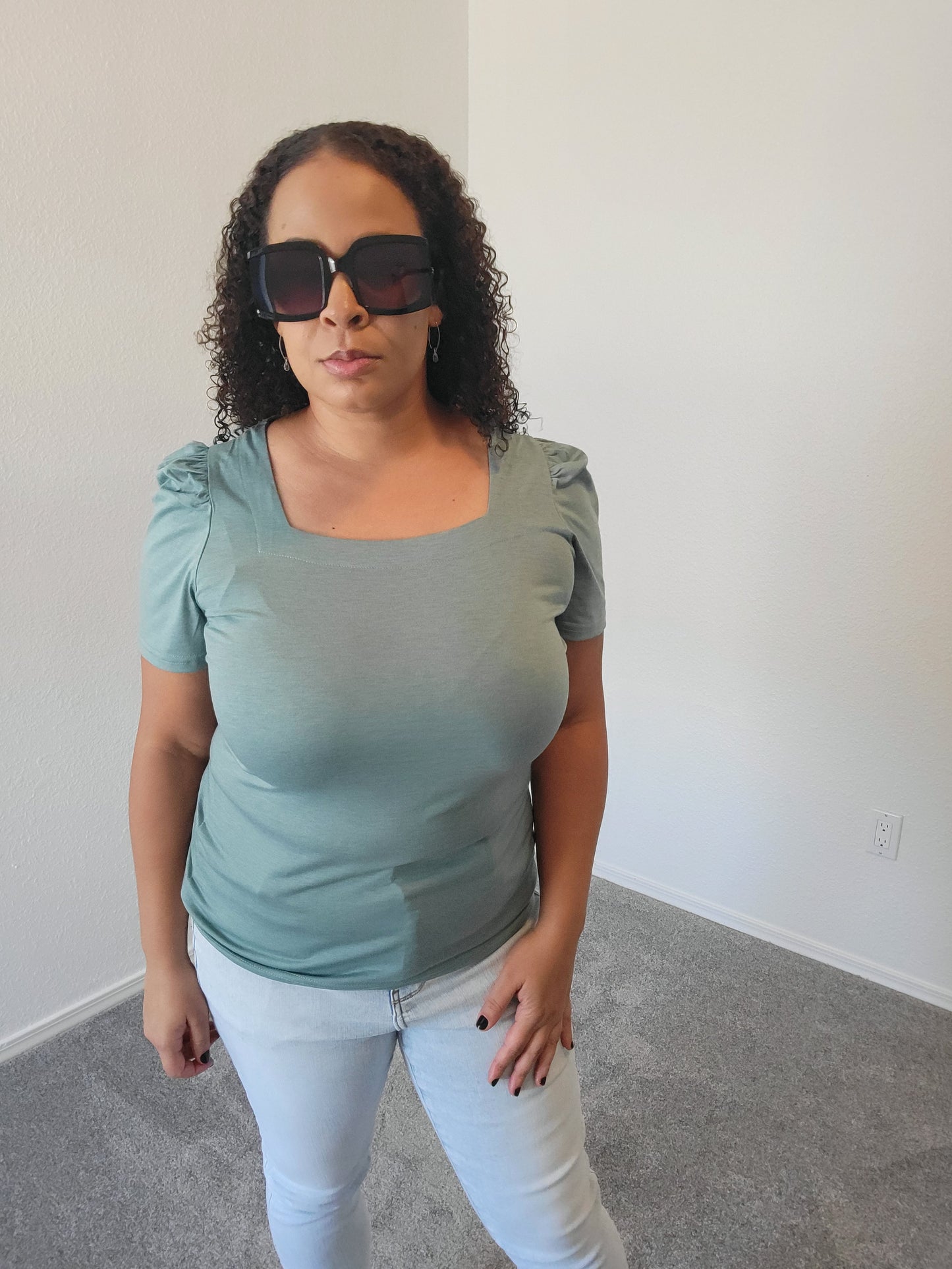 Square Neck Fuller Bust Top
